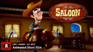 Cute amp Funny CGI 3D Animated Short Film  SALOON  Animation by Thiago Martins amp VFS [upl. by Odlo561]