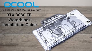 How to Install Alphacool Nvidia 3080FE Waterblock [upl. by Zed]