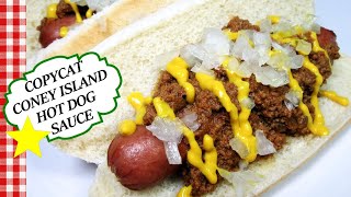 COPYCAT Original Coney Island Hot Dog Meat Chili Sauce Recipe [upl. by Witcher248]