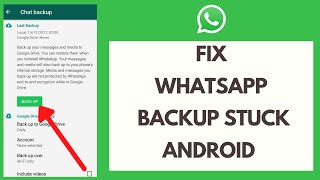 How to Fix WhatsApp Backup Stuck Android 2021 [upl. by Notla]