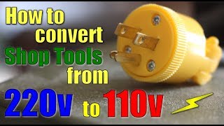 Shop Work How to convert 220v to 110v [upl. by Asle]