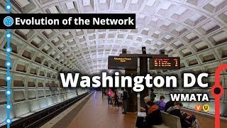 Washington DCs Metro Network Evolution [upl. by Amadis]