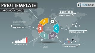 Around a topic  Prezi Template [upl. by Aikemat]