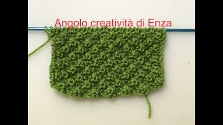 Punto nocciolina ai ferri Tutorial maglia facile [upl. by Arrac884]