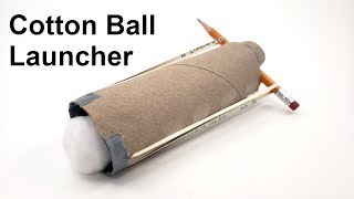 Cotton Ball Launcher  Fun STEM Activity [upl. by Deeann577]