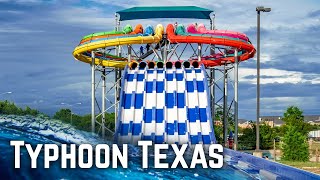 ALL Water Slides at Typhoon Texas Houston Water Park in Katy Texas [upl. by Glantz]