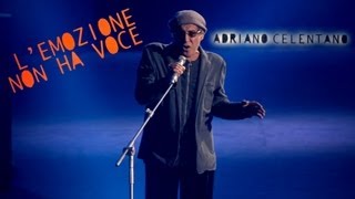 Adriano Celentano  Lemozione non ha voce LIVE 2012 [upl. by Nnylyram]