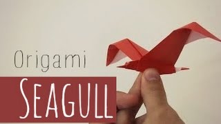 Origami Seagull Riccardo Foschi [upl. by Einobe]