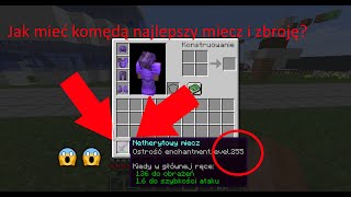 Jaka jest komenda na najlepsza zbroje i miecz w Minecraft Poradnik [upl. by Amled]