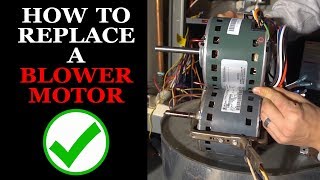 FurnaceAC Blower Motor Replacement Step By Step [upl. by Huntlee287]