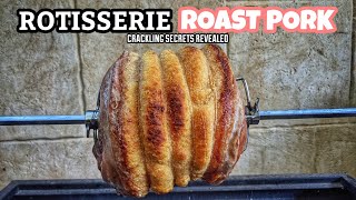 How to Make a RotisserieCharcoal Spit Pork Roast [upl. by Alemahs]