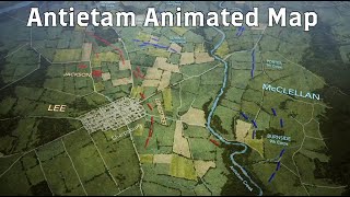 Antietam Animated Battle Map [upl. by Christin]