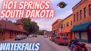 Hot Springs South Dakota  Scenic Waterfall  Historic Downtown [upl. by Yenobe]