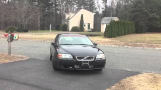 Volvo S60R straight pipe exhaust sound [upl. by Fesoj]