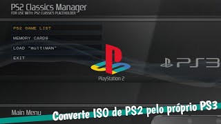 Como rodar jogos de PS2 no PS3 Hen  Tutorial completo [upl. by Kerr]