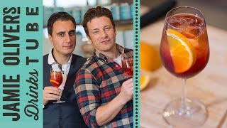 Negroni Sbagliato Cocktail  Jamie Oliver amp Giuseppe Gallo [upl. by Narbig]