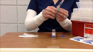 Withdrawing Medication from a Vial [upl. by Greg]