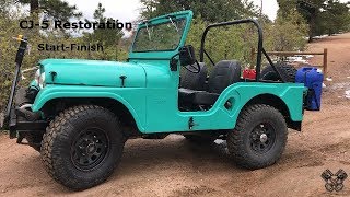 1965 Jeep CJ5 Restoration Full Video [upl. by Uni]