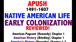 American Pageant Chapter 1 APUSH Review Period 1 [upl. by Hanforrd51]