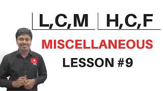 LCM and HCF  Model7Miscellaneous  Lesson9 [upl. by Llerrit]