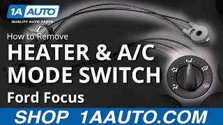 How to Replace Heater amp AC Mode Switch 0007 Ford Focus [upl. by Ezirtaeb]