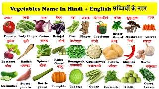 vegetables names in english and hindi with pdf  सब्जियों के नाम  vegetables  सब्जियाँ [upl. by Falito]