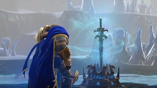 Arthas takes up Frostmourne and kills Malganis Reforged [upl. by Ivers]