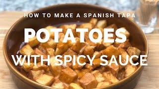 How to make POTATOES BRAVAS SPICY SAUCE Recipe l Tapa Patatas Bravas [upl. by Ardena249]