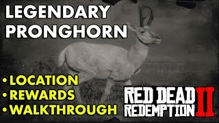 Red Dead Redemption 2  Legendary Pronghorn Location Rewards Walkthrough [upl. by Entwistle]