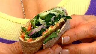 How to Make a RollUp Sandwich With Lavash Bread  Healthy Sandwiches amp Easy Sides [upl. by Jacquette]