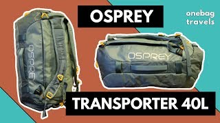 Osprey Transporter 40 Duffel Bag Review [upl. by Asilet]