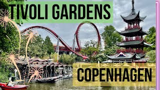 Tivoli Gardens Tour  Copenhagen Denmark [upl. by Lyrak857]