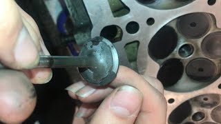 grinding “valve seats” WITHOUT expensive tools [upl. by Olnton]