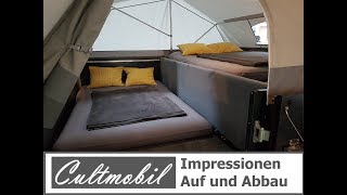 Cultmobil Klappcamper Impressionen  Aufbau und Abbau UNGESCHNITTEN TPV Böckmann Faltcaravan [upl. by Aikar777]