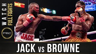 Jack vs Browne FULL FIGHT January 19 2020  PBC on Showtime PPV [upl. by Assila]