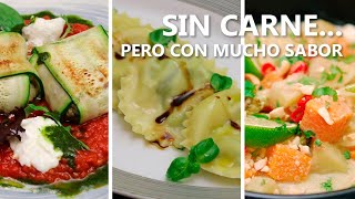 3 RECETAS VEGETARIANAS PARA TRIUNFAR POR TODO LO ALTO [upl. by Lenad]