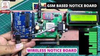 GSM Based Notice Board  Wireless Notice Board Arduino Project [upl. by Doerrer]