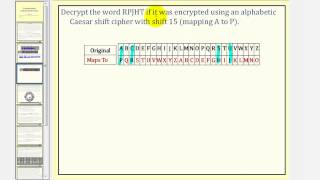 Cryptograph Substitution Cipher Caesar Cipher [upl. by Eerihs]