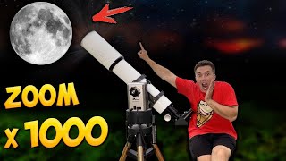 QUE SE VE con el TELESCOPIO MAS POTENTE con ZOOM de 1000 VECES [upl. by Fabrienne200]