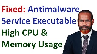 How To Fix Antimalware Service Executable High CPU amp Memory Usage [upl. by Aggappora]