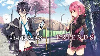 Nightcore  FRIENDS Switching Vocals  Lyrics [upl. by Schaefer394]