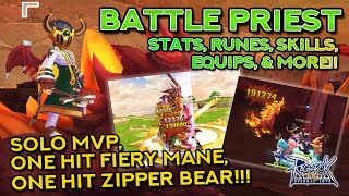 COMPLETE BATTLE PRIEST GUIDE One Hit Mobs  MVP Build  Ragnarok Mobile Eternal Love [upl. by Tuneberg]