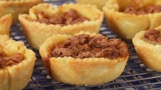 Butter Tarts Recipe Demonstration  Joyofbakingcom [upl. by Poucher728]