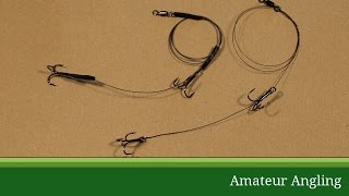 How to tie a wire trace for pike fishing [upl. by Aitnic]