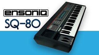 ENSONIQ SQ80 Synthesizer 1987  NEW PATCHES  HD DEMO [upl. by Ellenej]