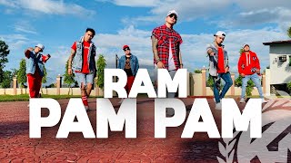 RAM PAM PAM by Natti Natasha ft Becky G  Zumba  Cumbiaton  TML Crew Kramer Pastrana [upl. by Ricker96]