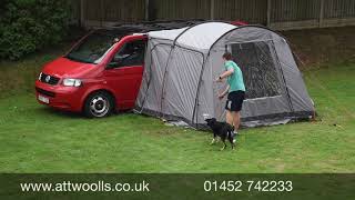 Vango Faros Awning Pitching amp Packing Video Real Time [upl. by Icam943]