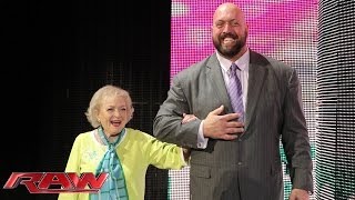 Betty White guest stars on Raw Raw Feb 10 2014 [upl. by Enrica]