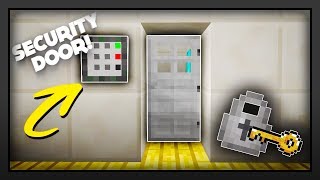 Minecraft  How To Make A Working Security Door [upl. by Narib]