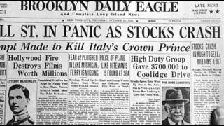 24th October 1929 Wall Street Crash begins on Black Thursday [upl. by Arahas]